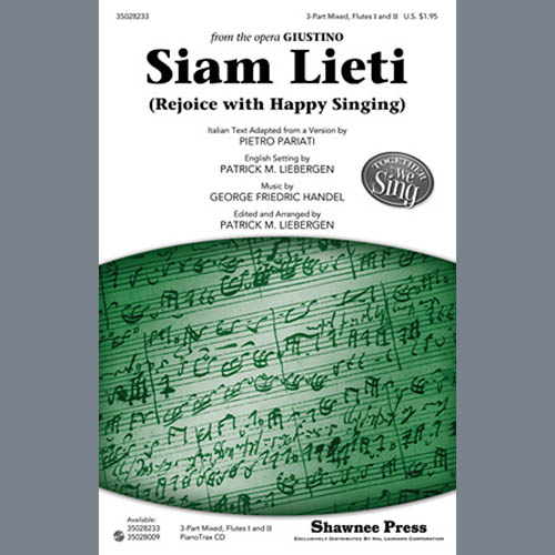 George Frideric Handel Siam Lieti (Rejoice With Happy Singing) (arr. Patrick M. Liebergen) pictures George Frideric Handel Siam Lieti (Rejoice With Happy Singing) (arr. Patrick M. Liebergen) profile picture