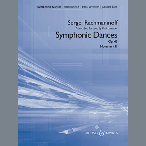 Paul Lavender Symphonic Dances, Op.45 - Bb Trumpet Parts - Digital Only - Bb Trumpet 1 (sub. C Tpt. 1) profile picture