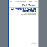 Download or print Paul Mealor A Hymn For Fallen Comrades Sheet Music Printable PDF 10-page score for Concert / arranged TTBB Choir SKU: 507500