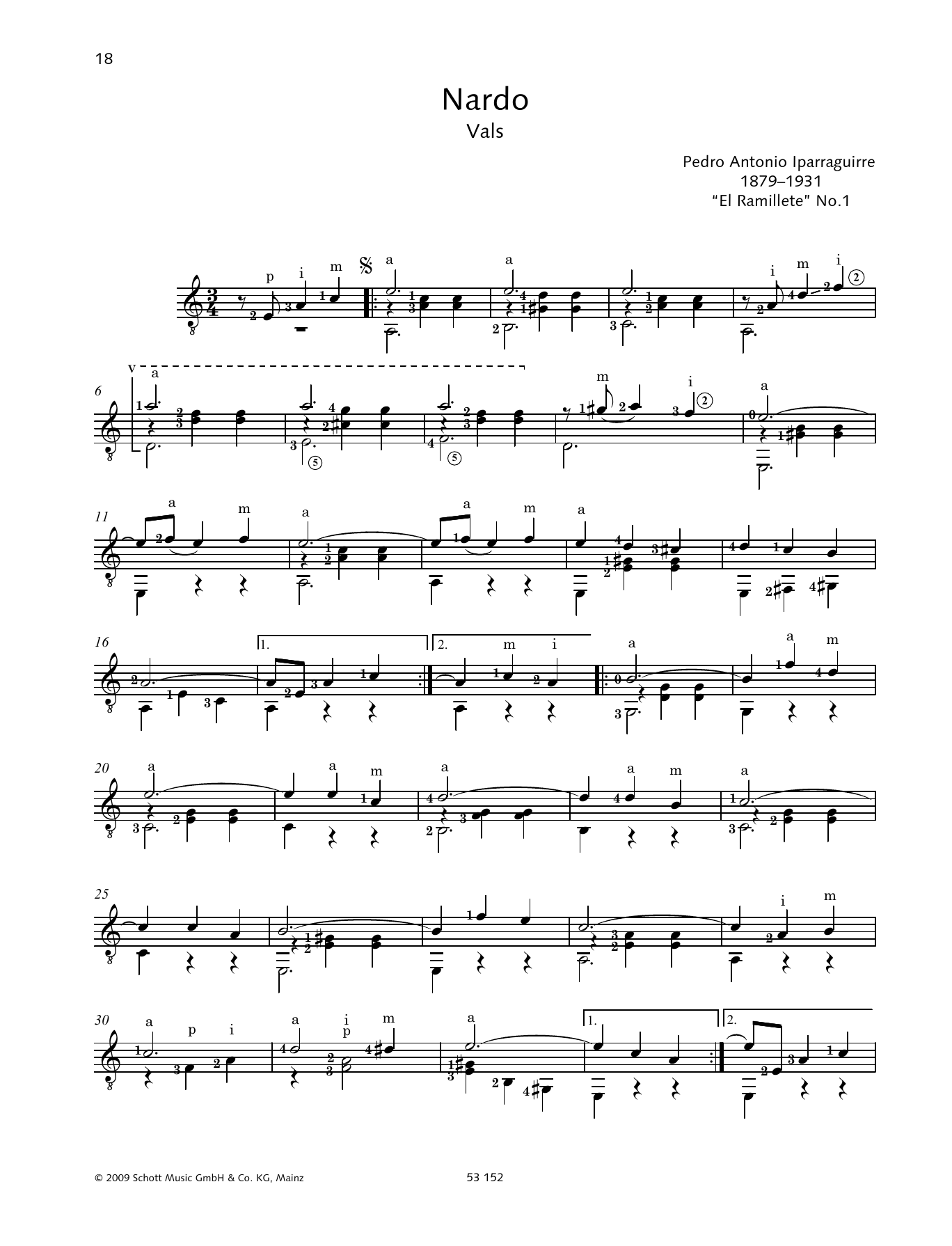 Learn to play Pedro Antonio Iparraguirre Nardo sheet music for Solo Guitar Tab in minutes. Pedro Antonio Iparraguirre Nardo sheet music preview music notes and score for Solo Guitar Tab including 2 page(s)