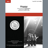 Download or print Pharrell Williams Happy (from Despicable Me 2) (arr. Adam Scott) Sheet Music Printable PDF 12-page score for Barbershop / arranged SSA Choir SKU: 450593