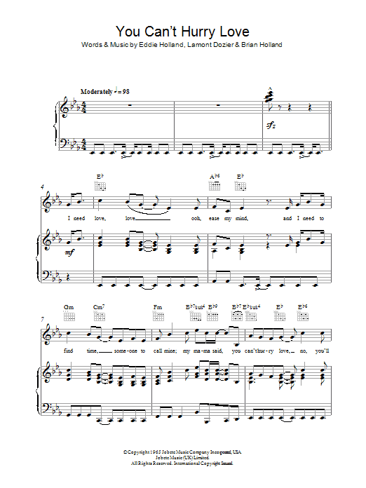 Phil Collins You Can T Hurry Love Sheet Music Download Printable Pdf Pop Music Score For Piano Vocal Guitar Phil Collins You Can T Hurry Love Sheet Music Download Printable Pdf Pop Music Score For Piano Vocal Guitar