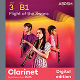 Download or print Pyotr Il'yich Tchaikovsky Flight of the Swans (Grade 3, list B1, from the ABRSM Clarinet Syllabus from 2026) Sheet Music Printable PDF 4-page score for Classical / arranged Clarinet Solo SKU: 1765040