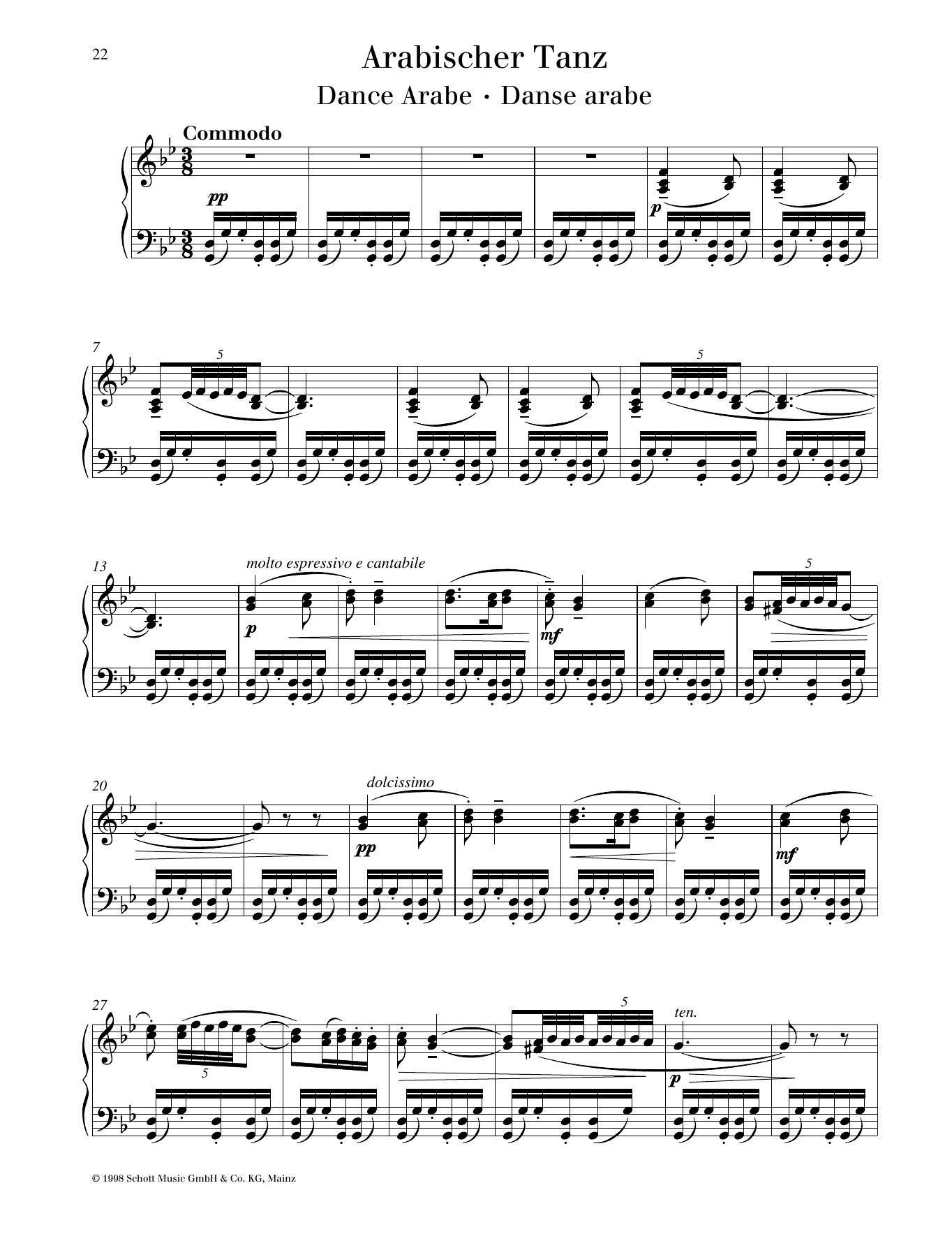 Learn to play Pyotr Il'yich Tchaikovsky Dance Arabe sheet music for Piano Solo in minutes. Pyotr Il'yich Tchaikovsky Dance Arabe sheet music preview music notes and score for Piano Solo including 3 page(s)