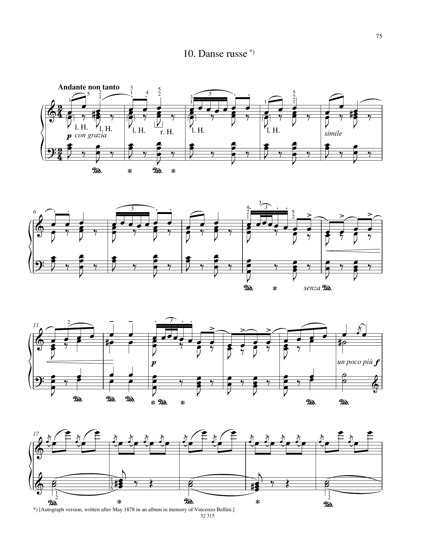 Learn to play Pyotr Il'yich Tchaikovsky Danse russe sheet music for Piano Solo in minutes. Pyotr Il'yich Tchaikovsky Danse russe sheet music preview music notes and score for Piano Solo including 4 page(s)
