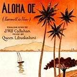 Download or print Queen Liliuokalani Aloha Oe Sheet Music Printable PDF 1-page score for Folk / arranged Ukulele with strumming patterns SKU: 95114