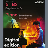 Download or print R. M. Glière Esquisse in D (Grade 6, list B2, from the ABRSM Piano Syllabus 2025 & 2026) Sheet Music Printable PDF 2-page score for Classical / arranged Piano Solo SKU: 1555664