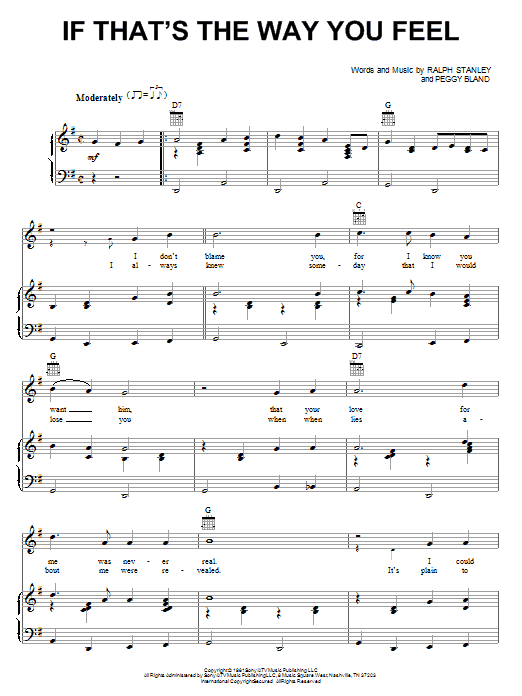 Learn to play Ralph Stanley If That's The Way You Feel sheet music for Guitar Tab in minutes. Ralph Stanley If That's The Way You Feel sheet music preview music notes and score for Guitar Tab including 2 page(s)