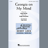 Download or print Ray Charles Georgia On My Mind (arr. Tripp Carter) Sheet Music Printable PDF 11-page score for Standards / arranged SSAATTBB Choir SKU: 1229875