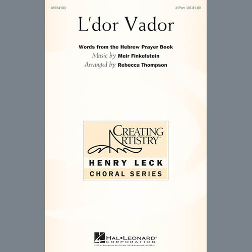 Meir Finkelstein L'Dor Vador (arr. Rebecca Thompson) profile picture