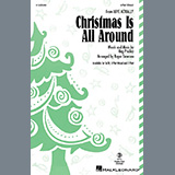 Download or print Reg Presley Christmas Is All Around (from Love Actually) (arr. Roger Emerson) Sheet Music Printable PDF 7-page score for Christmas / arranged SATB Choir SKU: 1558540