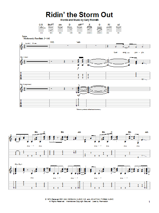 Learn to play REO Speedwagon Ridin' The Storm Out sheet music for Lyrics & Chords in minutes. REO Speedwagon Ridin' The Storm Out sheet music preview music notes and score for Lyrics & Chords including 4 page(s)