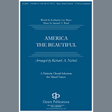 Download or print Richard Nichols America The Beautiful Sheet Music Printable PDF 7-page score for Patriotic / arranged SATB Choir SKU: 459704