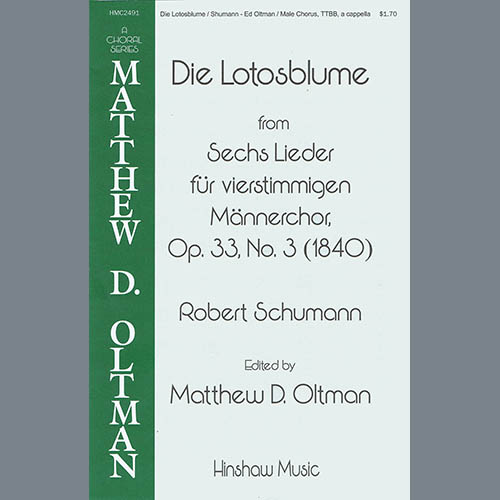 Robert Schumann Die Lotosblume (Ed. Matthew D. Oltman) profile picture