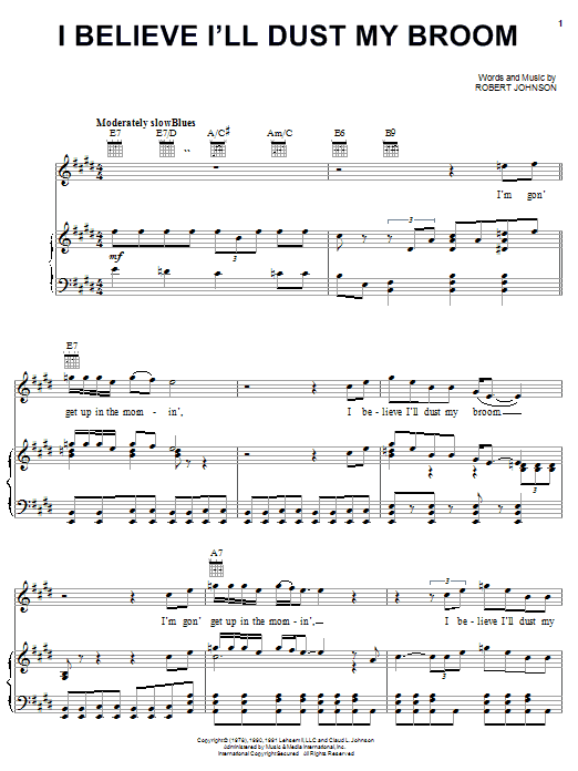 Learn to play Robert Johnson I Believe I'll Dust My Broom sheet music for Easy Guitar Tab in minutes. Robert Johnson I Believe I'll Dust My Broom sheet music preview music notes and score for Easy Guitar Tab including 2 page(s)
