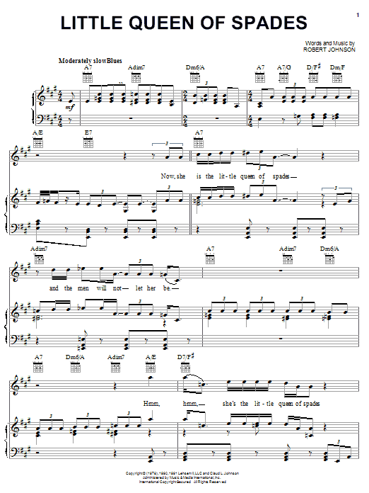 Learn to play Robert Johnson Little Queen Of Spades sheet music for Ukulele in minutes. Robert Johnson Little Queen Of Spades sheet music preview music notes and score for Ukulele including 2 page(s)