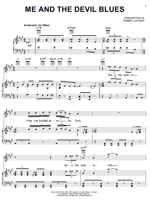 Learn to play Robert Johnson Me And The Devil Blues sheet music for Ukulele in minutes. Robert Johnson Me And The Devil Blues sheet music preview music notes and score for Ukulele including 3 page(s)
