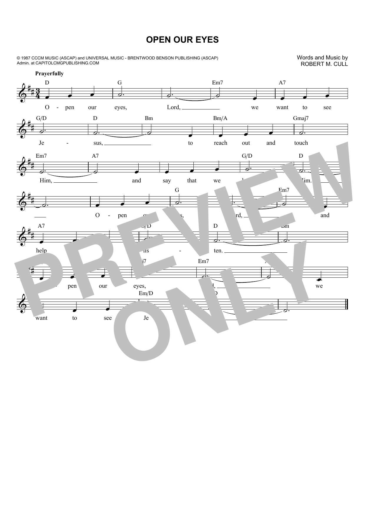 Learn to play Robert M. Cull Open Our Eyes sheet music for E-Z Play Today in minutes. Robert M. Cull Open Our Eyes sheet music preview music notes and score for E-Z Play Today including 2 page(s)