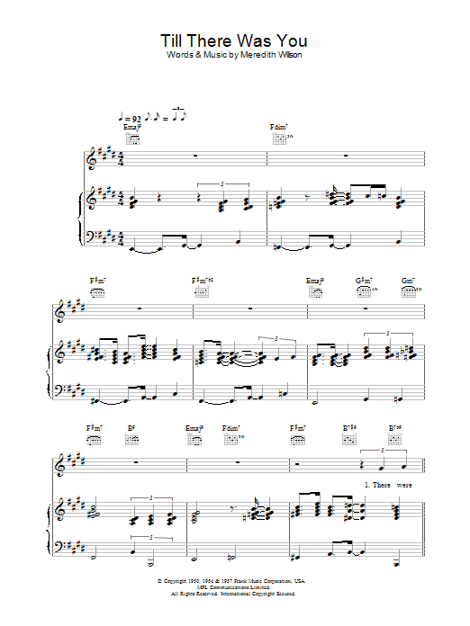 Learn to play Rod Stewart Till There Was You sheet music for Piano, Vocal & Guitar in minutes. Rod Stewart Till There Was You sheet music preview music notes and score for Piano, Vocal & Guitar including 4 page(s)