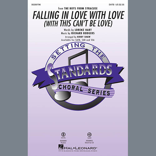 Rodgers & Hart Falling In Love With Love (with This Can't Be Love) (arr. Kirby Shaw) profile picture