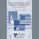 Download or print Roger Emerson This Land Is Your Land/America, The Beautiful Sheet Music Printable PDF 7-page score for Patriotic / arranged SATB Choir SKU: 1208152.