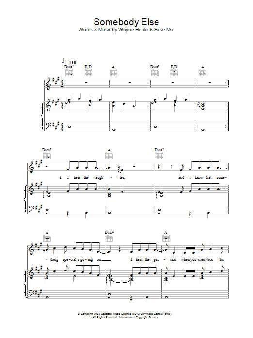 Learn to play Ronan Keating Somebody Else sheet music for Piano, Vocal & Guitar (Right-Hand Melody) in minutes. Ronan Keating Somebody Else sheet music preview music notes and score for Piano, Vocal & Guitar (Right-Hand Melody) including 7 page(s)