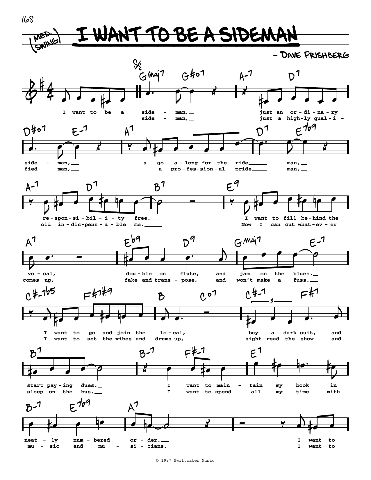Learn to play Rosemary Clooney I Want To Be A Sideman (High Voice) sheet music for Real Book – Melody, Lyrics & Chords in minutes. Rosemary Clooney I Want To Be A Sideman (High Voice) sheet music preview music notes and score for Real Book – Melody, Lyrics & Chords including 2 page(s)