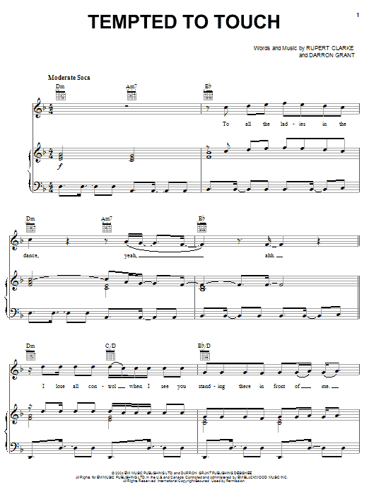 Learn to play Rupee Tempted To Touch sheet music for Piano, Vocal & Guitar (Right-Hand Melody) in minutes. Rupee Tempted To Touch sheet music preview music notes and score for Piano, Vocal & Guitar (Right-Hand Melody) including 10 page(s)