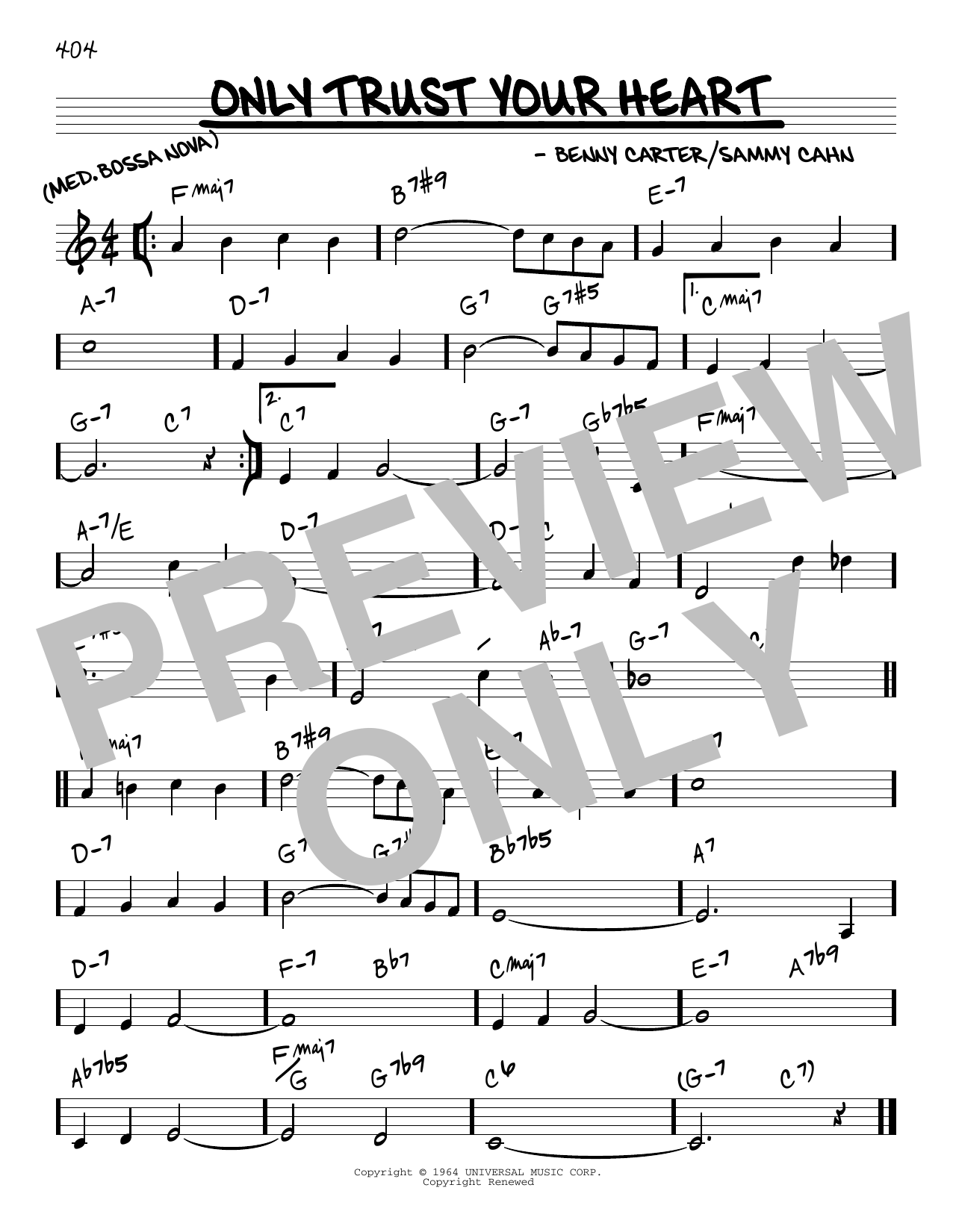 Learn to play Sammy Cahn Only Trust Your Heart sheet music for Guitar Tab in minutes. Sammy Cahn Only Trust Your Heart sheet music preview music notes and score for Guitar Tab including 2 page(s)