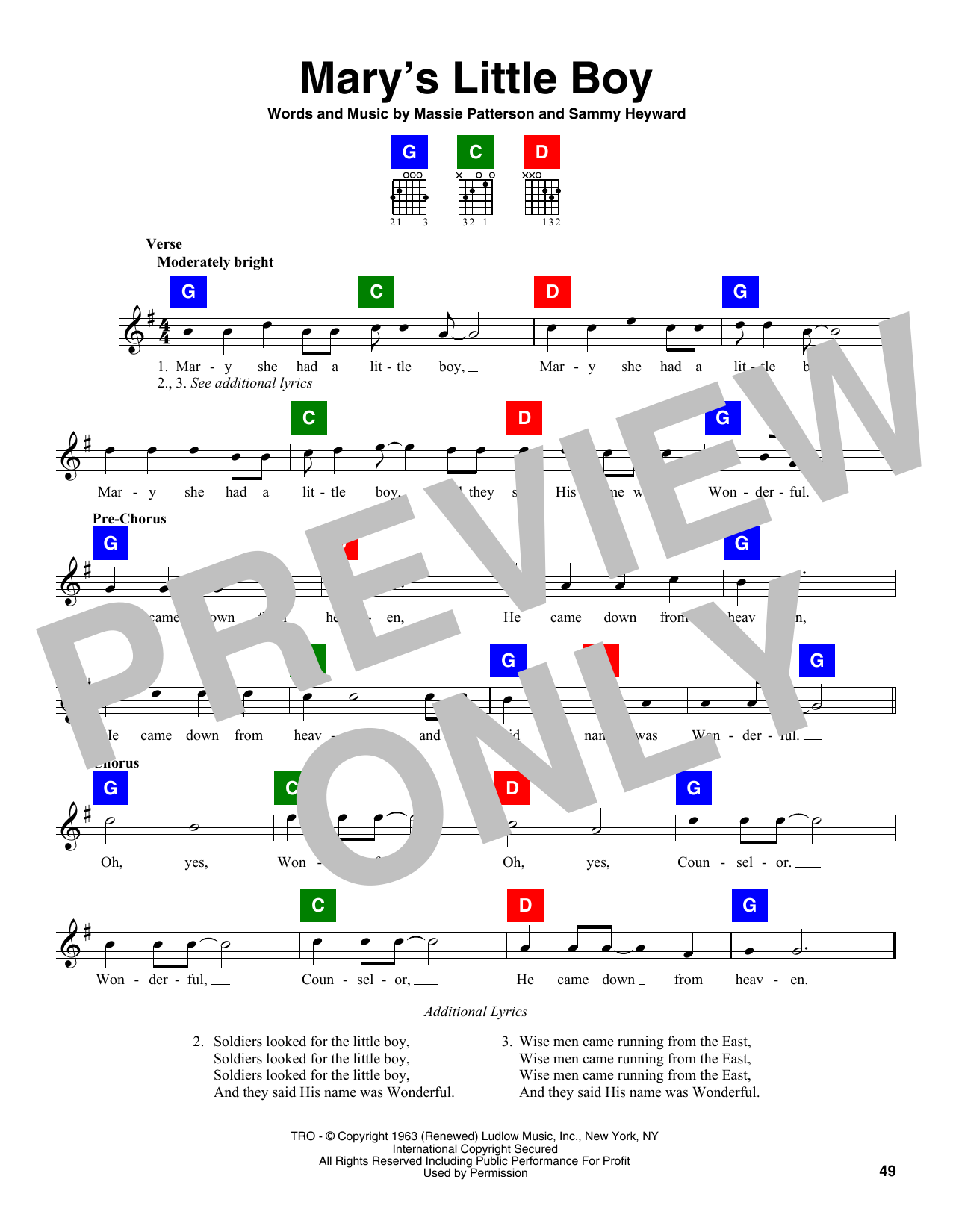 Learn to play Sammy Heyward Mary's Little Boy sheet music for Ukulele in minutes. Sammy Heyward Mary's Little Boy sheet music preview music notes and score for Ukulele including 1 page(s)