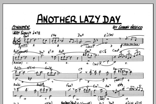 Learn to play Sammy Nestico Another Lazy Day - Full Score sheet music for Jazz Ensemble in minutes. Sammy Nestico Another Lazy Day - Full Score sheet music preview music notes and score for Jazz Ensemble including 1 page(s)