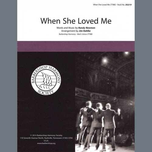 Sarah McLachlan When She Loved Me (from Toy Story 2) (arr. Jim Kahlke) pictures Sarah McLachlan When She Loved Me (from Toy Story 2) (arr. Jim Kahlke) profile picture