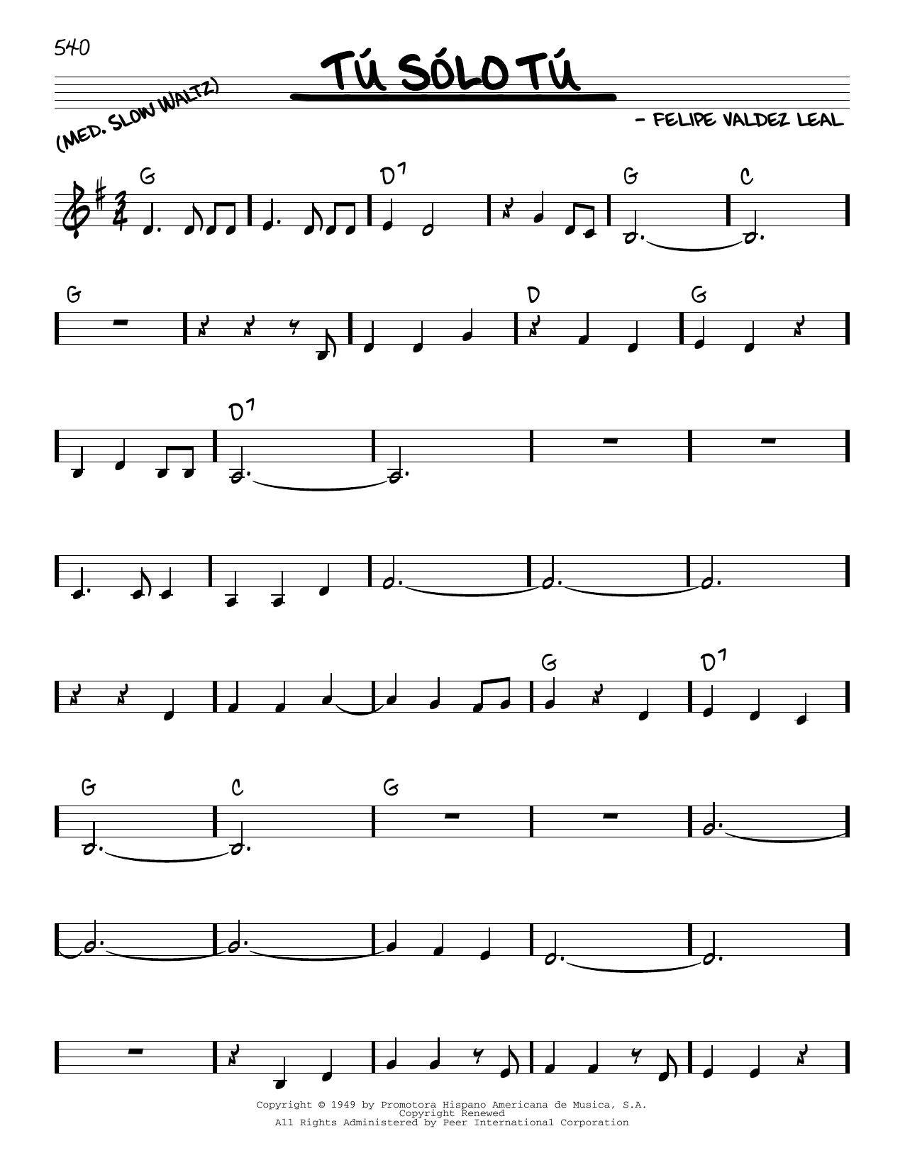 Learn to play Selena Tu Solo Tu sheet music for Real Book – Melody & Chords in minutes. Selena Tu Solo Tu sheet music preview music notes and score for Real Book – Melody & Chords including 2 page(s)
