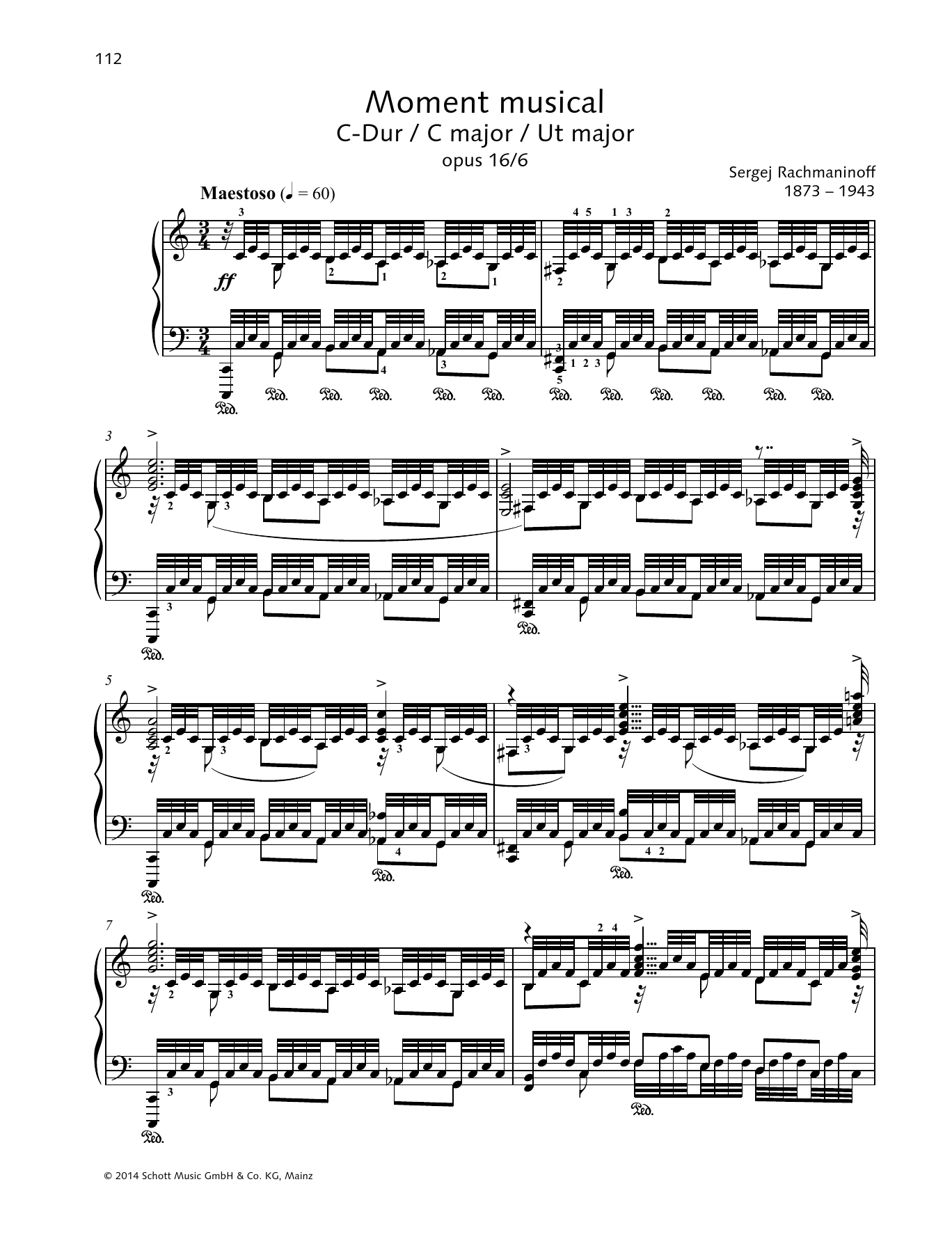 Learn to play Sergei Rachmaninoff Moment Musical sheet music for Piano Solo in minutes. Sergei Rachmaninoff Moment Musical sheet music preview music notes and score for Piano Solo including 12 page(s)