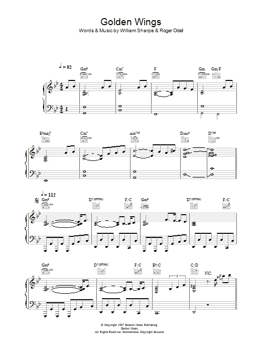 Learn to play Shakatak Golden Wings sheet music for Piano, Vocal & Guitar in minutes. Shakatak Golden Wings sheet music preview music notes and score for Piano, Vocal & Guitar including 4 page(s)