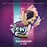 Download or print Sia Rainbow (from 'My Little Pony') Sheet Music Printable PDF 6-page score for Pop / arranged Piano, Vocal & Guitar (Right-Hand Melody) SKU: 189194