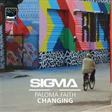 Download or print Sigma Changing (feat. Paloma Faith) Sheet Music Printable PDF 6-page score for Dance / arranged Piano, Vocal & Guitar (Right-Hand Melody) SKU: 119289