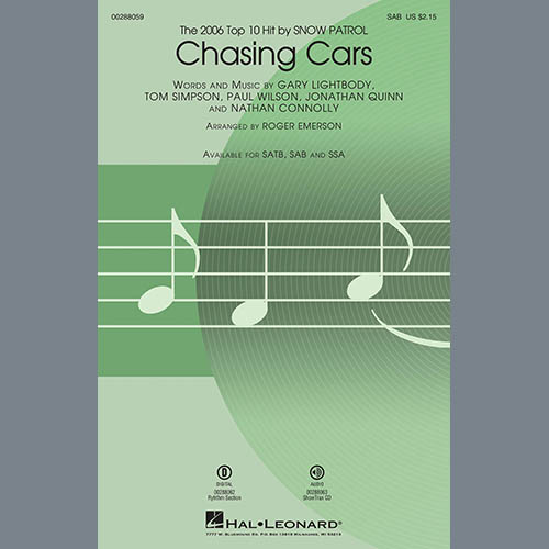 Snow Patrol Chasing Cars (arr. Roger Emerson) profile picture