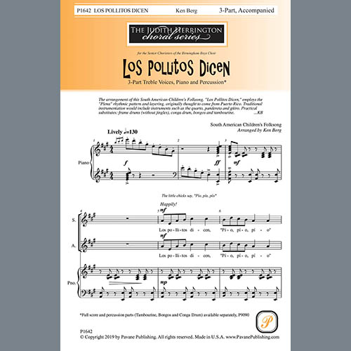 South American Children's Folksong Los Pollitos Dicen (Ken Berg) profile picture