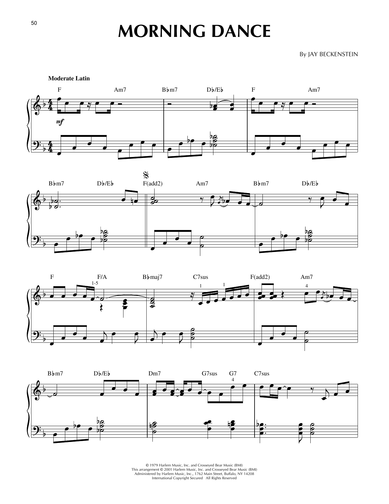 Spyro Gyra Morning Dance (arr. Larry Moore) sheet music, chords, lyrics - Printable PDF for Piano Solo