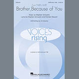 Download or print Stephen Schwartz Brother, Because Of You (from Tyler's Suite) (Arr. Sarsony) Sheet Music Printable PDF 13-page score for Musicals / arranged TTBB SKU: 254785