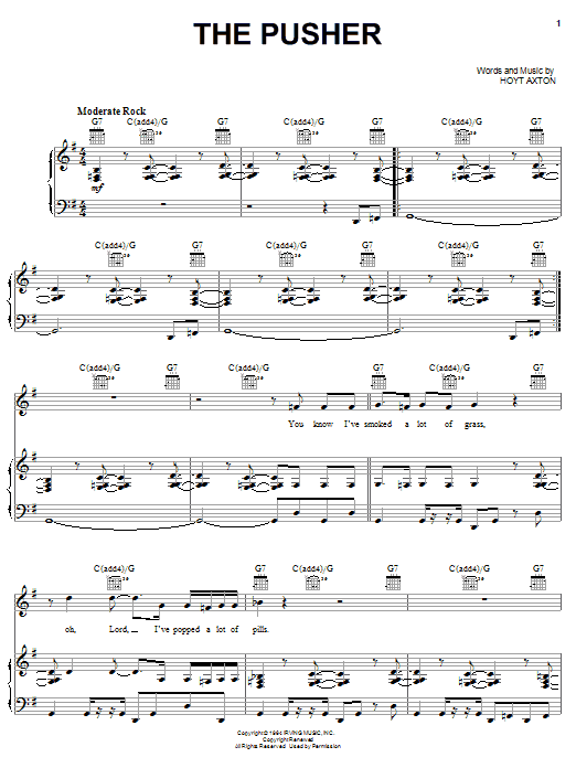 Learn to play Steppenwolf The Pusher sheet music for Lyrics & Chords in minutes. Steppenwolf The Pusher sheet music preview music notes and score for Lyrics & Chords including 3 page(s)