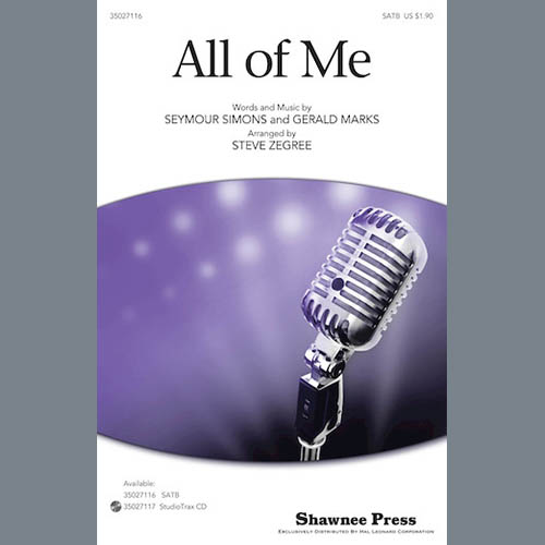 Gerald Marks All Of Me (arr. Steve Zegree) profile picture