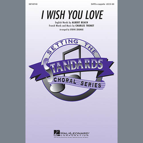 Charles Trenet I Wish You Love (arr. Steve Zegree) profile picture