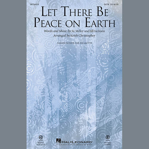 Sy Miller and Jill Jackson Let There Be Peace On Earth (arr. Keith Christopher) profile picture
