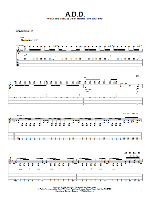 System of a down chords new arrivals