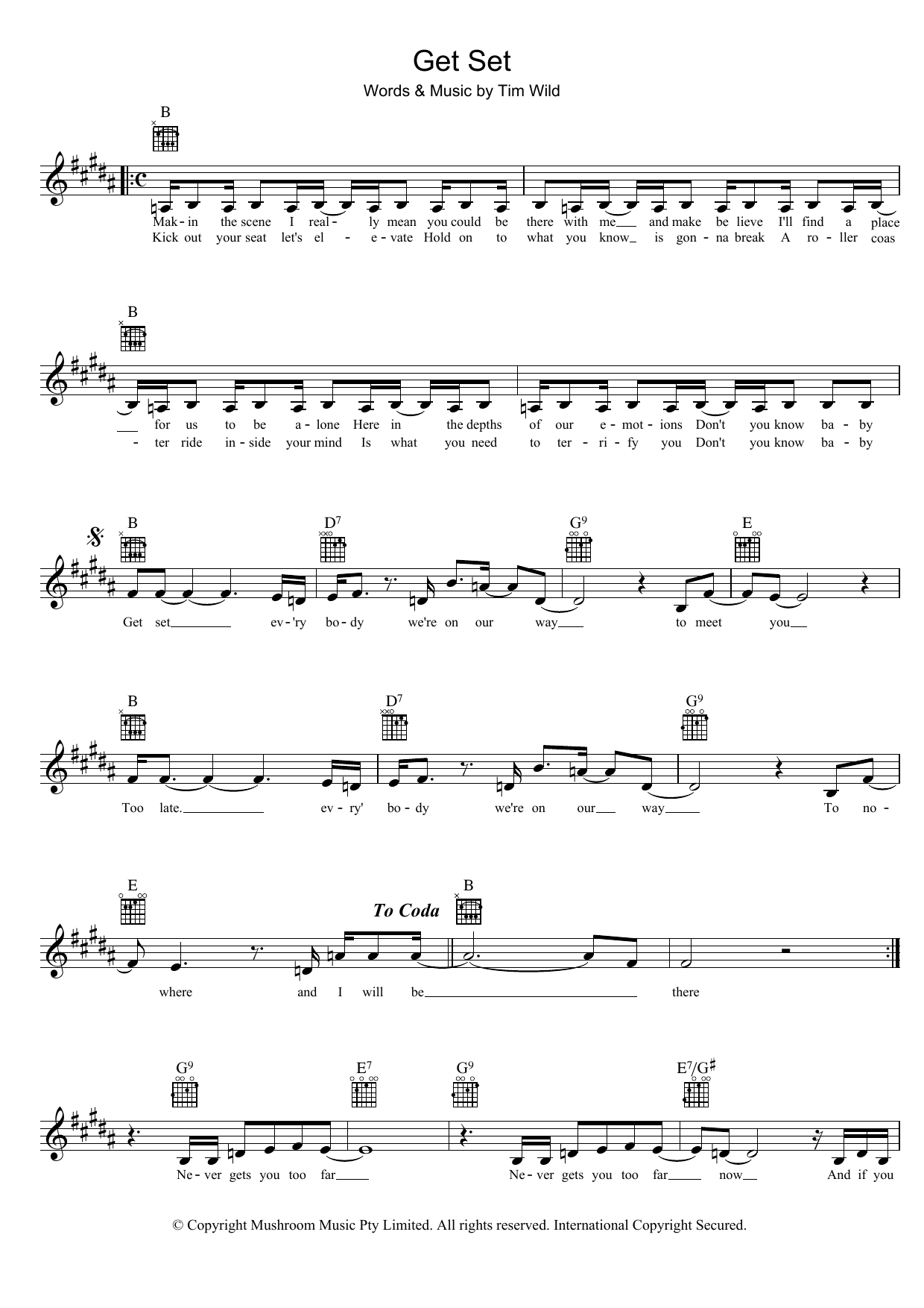 Learn to play Taxiride Get Set sheet music for Melody Line, Lyrics & Chords in minutes. Taxiride Get Set sheet music preview music notes and score for Melody Line, Lyrics & Chords including 2 page(s)