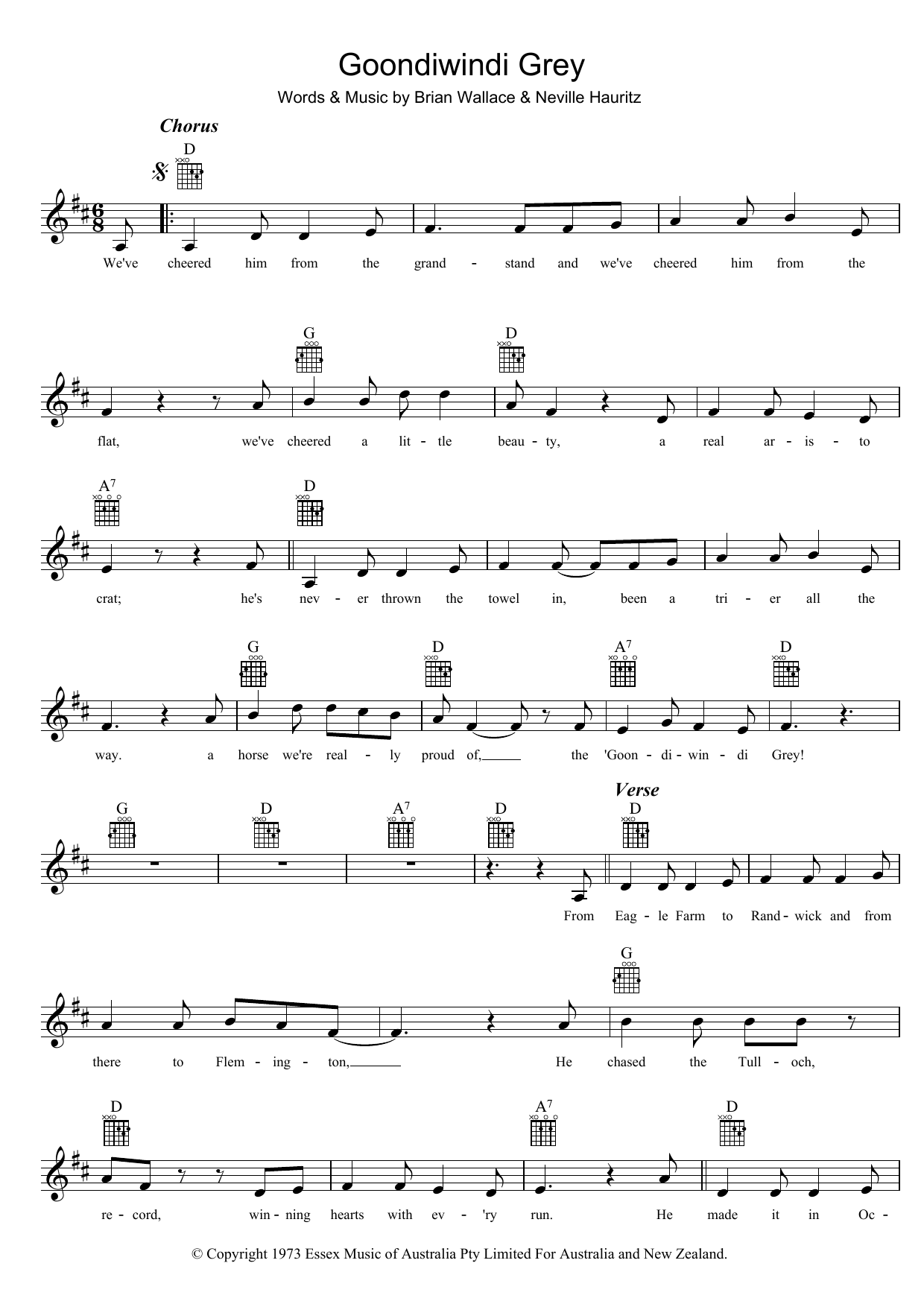 Learn to play Tex Morton Goondiwindi Grey sheet music for Melody Line, Lyrics & Chords in minutes. Tex Morton Goondiwindi Grey sheet music preview music notes and score for Melody Line, Lyrics & Chords including 2 page(s)