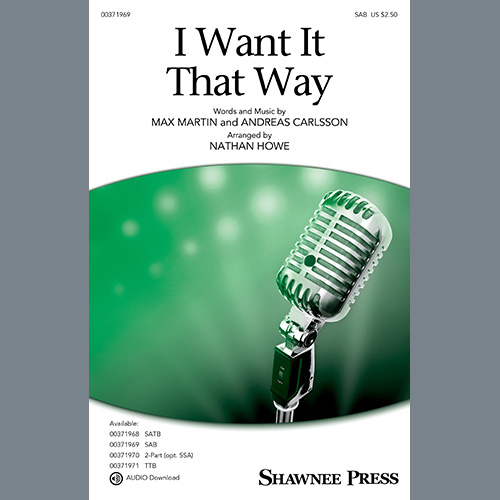 Backstreet Boys I Want It That Way (arr. Nathan Howe) profile picture