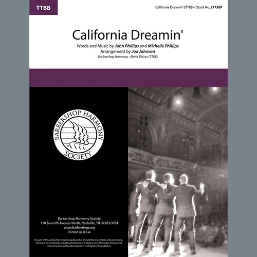 The Mamas & The Papas California Dreamin' (arr. Joe Johnson) profile picture